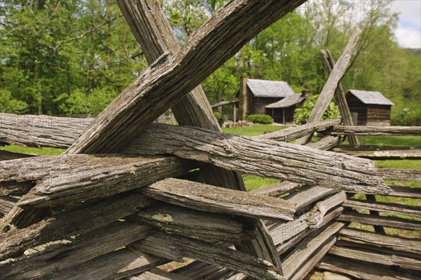 A fence in Smoky Mountain National Park.