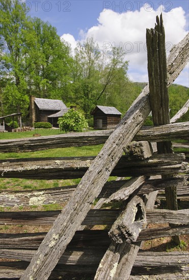 A fence in Smoky Mountain National Park.