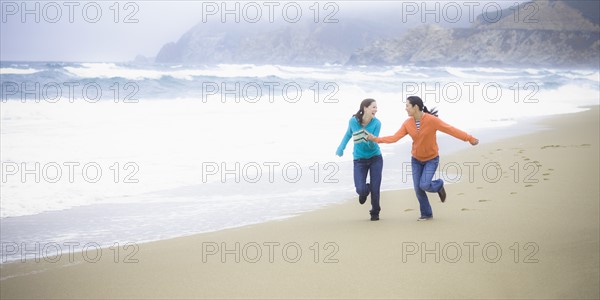 Two girl friends at the beach