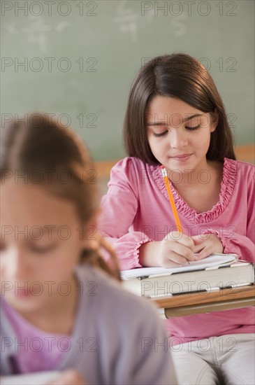 Students in a classroom.