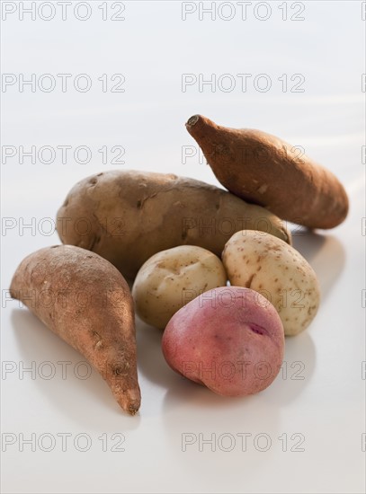 Assorted root vegetables.