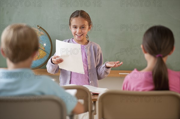 Students in a classroom.