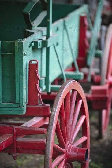 A farm wagon in Smoky Mountain National Park.