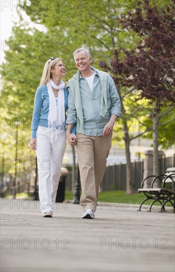 A couple at a park.