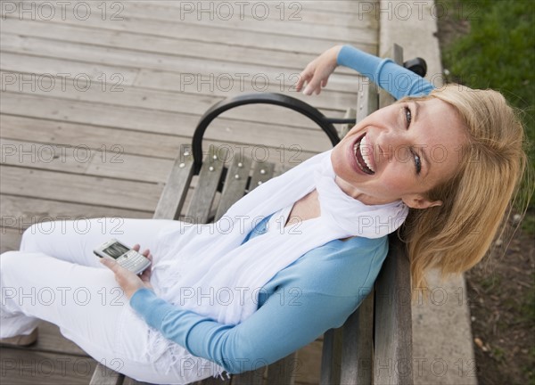 A woman in the park.