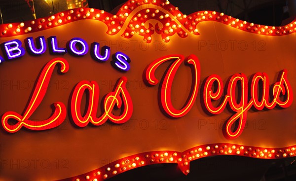 Las Vegas sign.