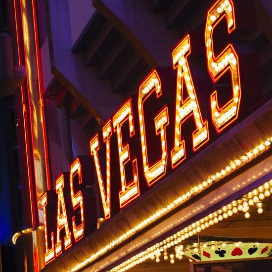 Las Vegas casino sign.