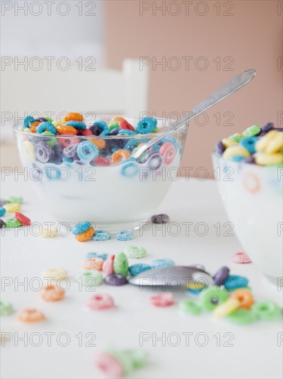 Two bowls of cereal