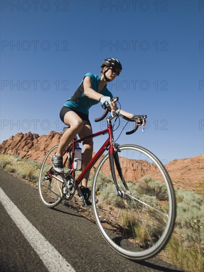 Biker on the road