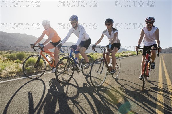 Bikers on the road