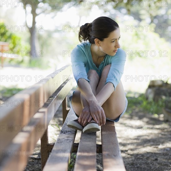 A woman in the park