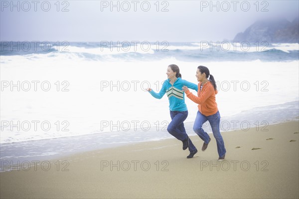Two girl friends at the beach