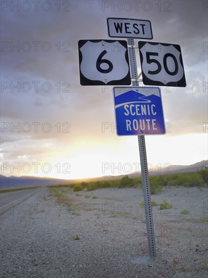 A scenic and empty road