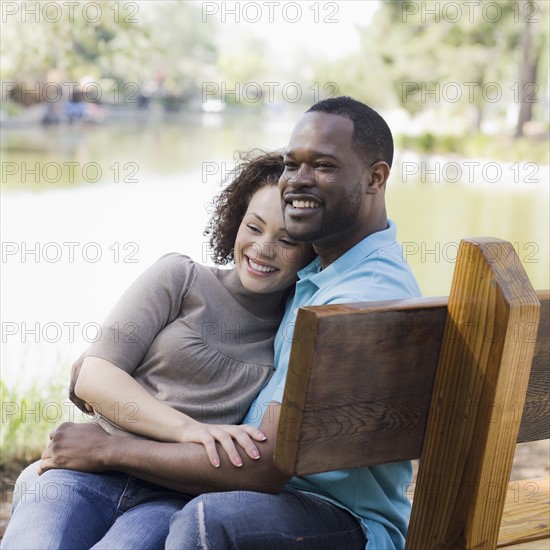 A couple at a park