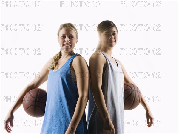 Two basketball players