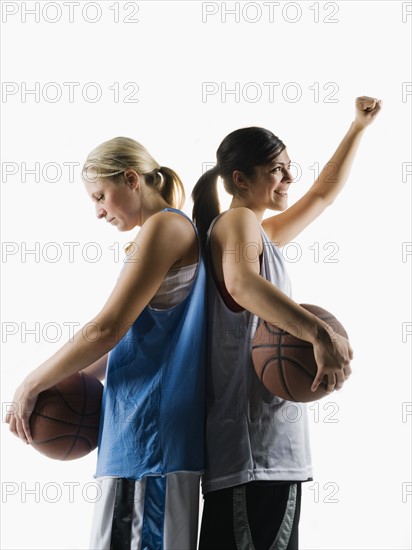 Two basketball players