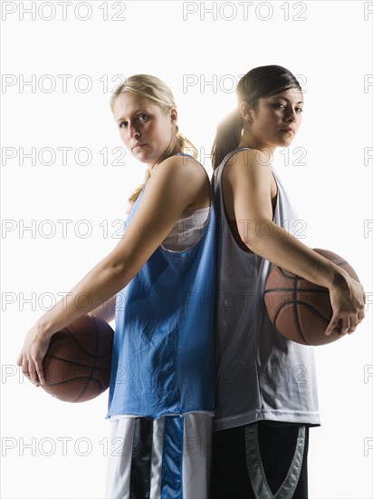 Two basketball players