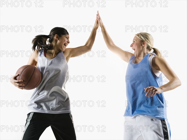 Two basketball players