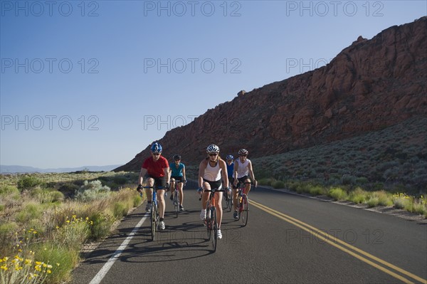 Bikers on the road