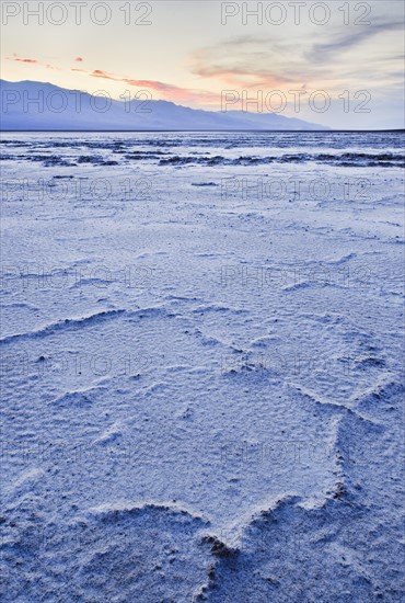 Badwater Flats in Death Valley.