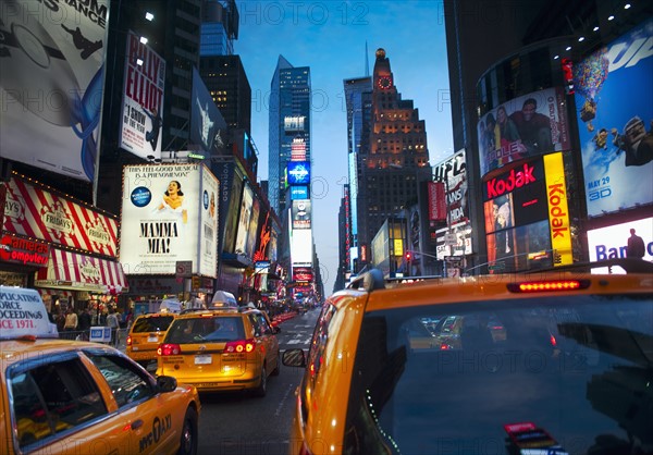 A street scene in New York.