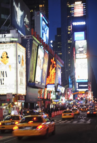 A street scene in New York.