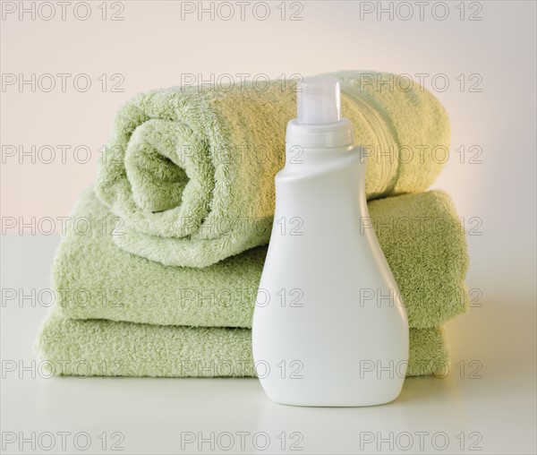 Towels and laundry detergent.