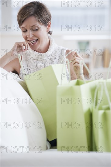 Woman shopping.