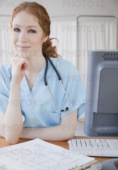 Female healthcare professional