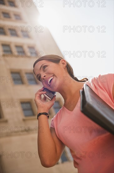 Woman talking on mobile