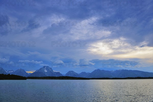 Scenic view of lake.