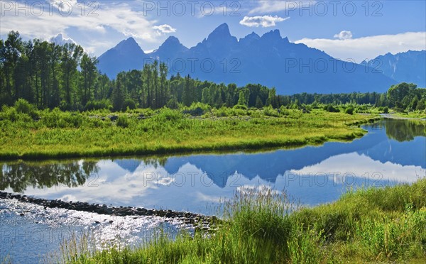 Scenic view of mountains.