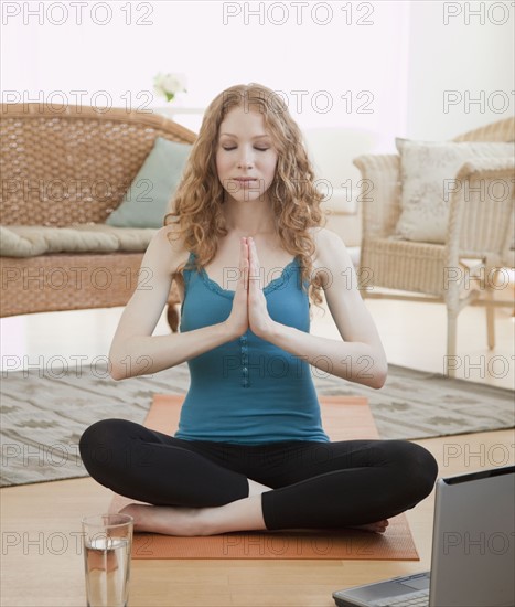 Woman doing yoga