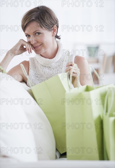 Woman shopping.