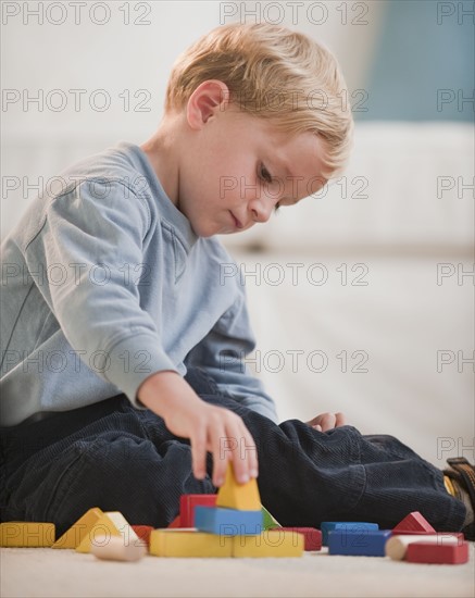 Father and child at home.