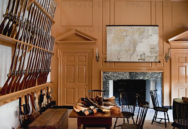 Independence Hall Armory Room.