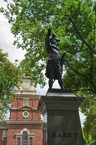 Statue of Commodore Barry.