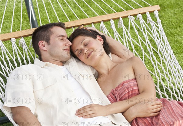 Couple on hammock.