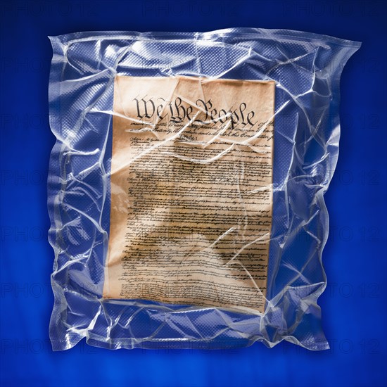 Shrink wrapped declaration of independence