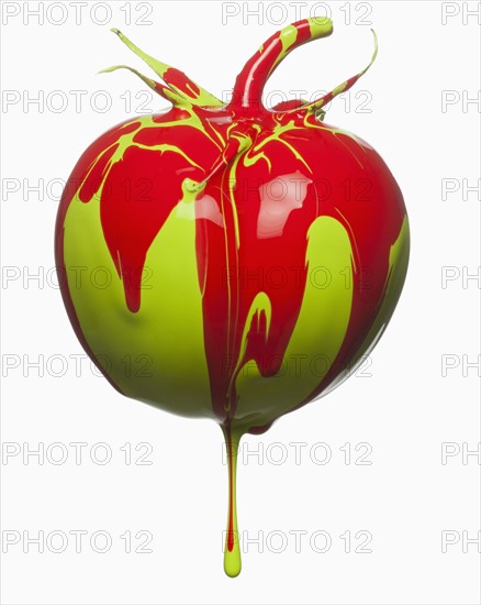 Tomatoe dripping with color