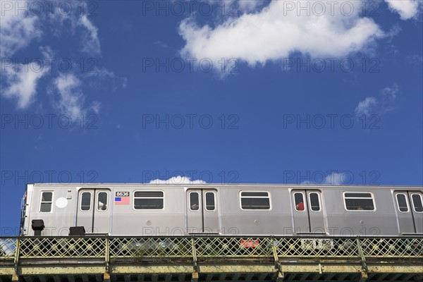 Above ground subway cars