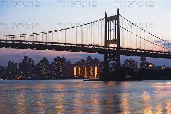 City skyline and bridge