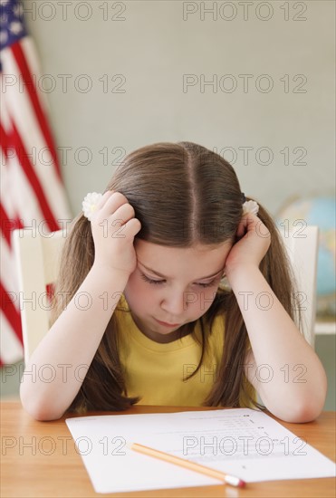 Child studying