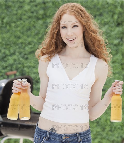 Woman with refreshments