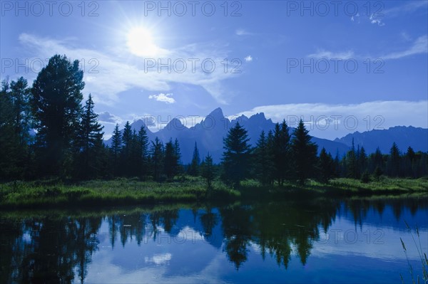 Scenic mountain lake.