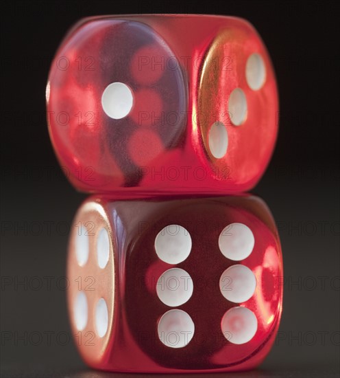 Two red dice