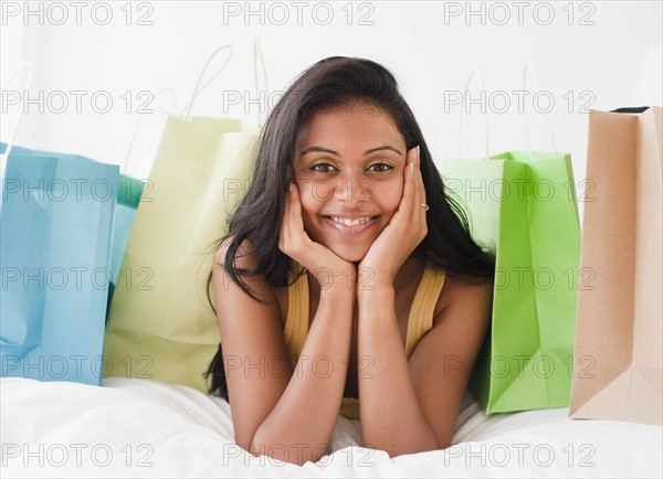 Woman with shopping bags