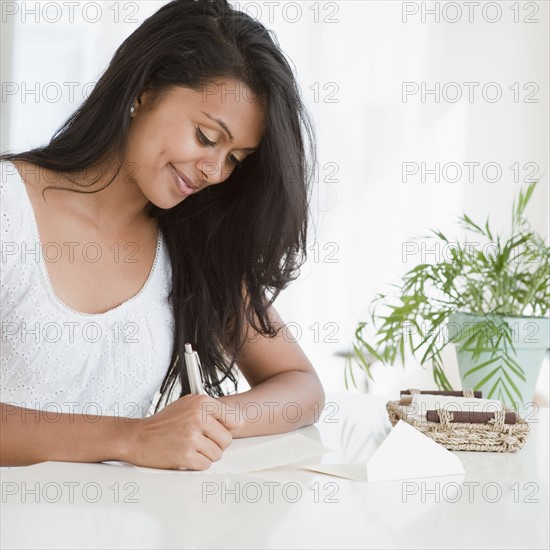 Woman writing