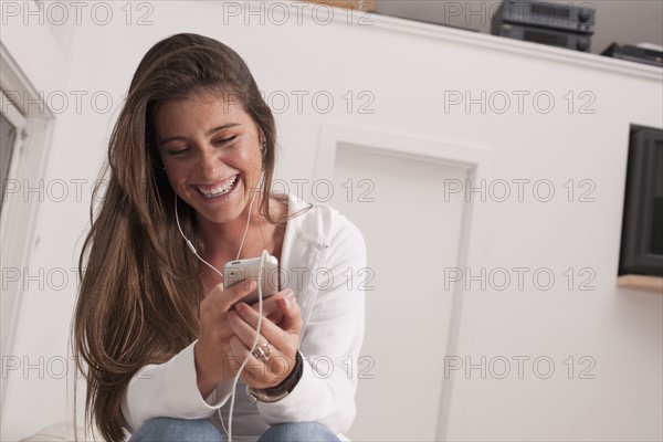 Young woman laughing