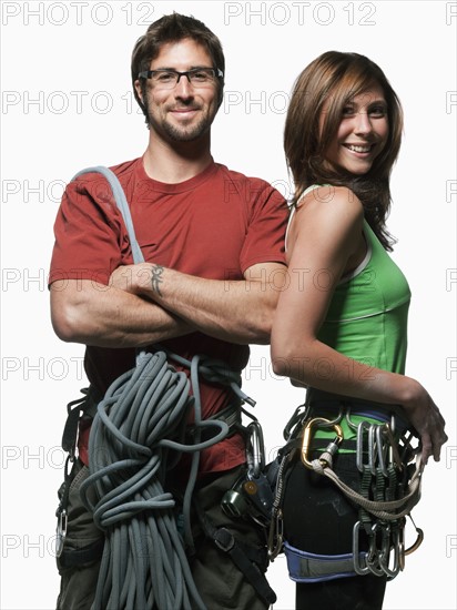 Portrait of two climbers